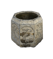 Image showing ancient stone bucket