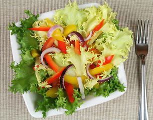 Image showing Peppers salad