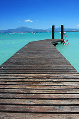 Image showing lake jetty