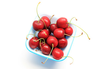 Image showing bowl of cherries