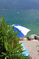 Image showing umbrella on beach