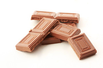 Image showing milk chocolate blocks