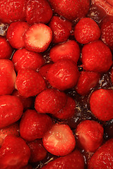 Image showing strawberry pile