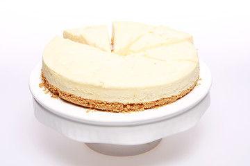 Image showing peachy cheesecake