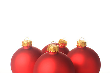 Image showing red christmas balls