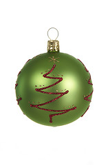 Image showing green christmas ball