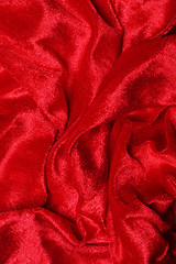 Image showing red felt background