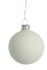 Image showing white christmas ball