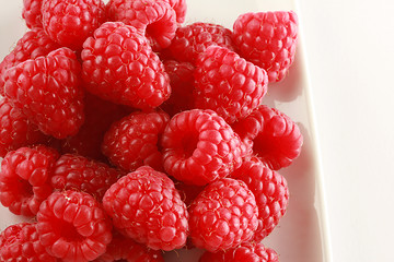 Image showing bowl of raspberries