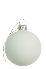 Image showing white christmas bauble