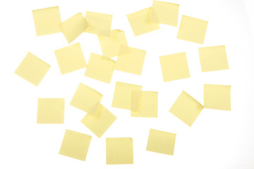 Image showing yellow post its