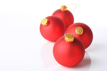 Image showing merry christmas balls