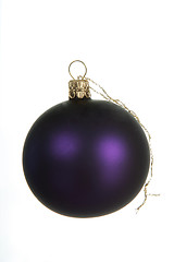 Image showing purple christmas ball