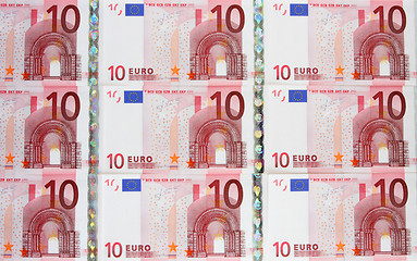 Image showing 10 euro bills