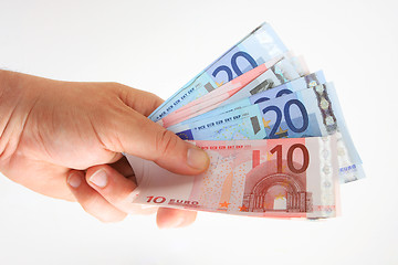 Image showing wad of euros