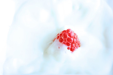 Image showing milk and berries