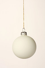 Image showing white crhistmas ball