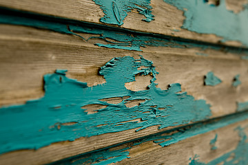 Image showing old paint on wood