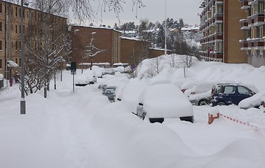 Image showing Snow in the street. 