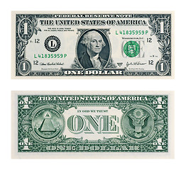 Image showing One Dollar Bill