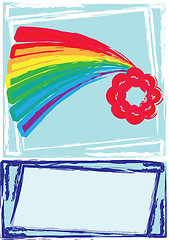 Image showing rainbow card
