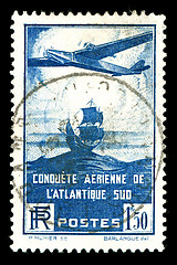 Image showing rare vintage aircraft stamp