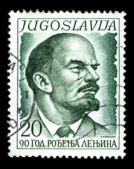 Image showing Vintage stamp depicting Vladimir Lenin