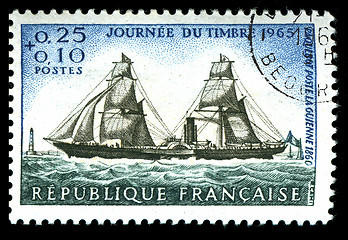 Image showing vintage French stamp