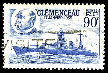 Image showing vintage french Stamp
