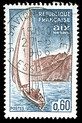 Image showing vintage french stamp