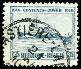 Image showing vintage Belguim stamp