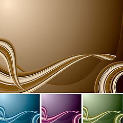 Image showing quad swirl background