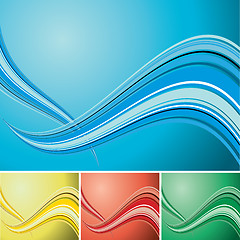 Image showing quad wave background
