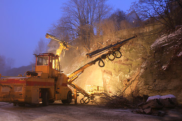 Image showing Big drilling machine