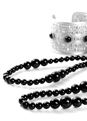 Image showing bracelet and black necklace