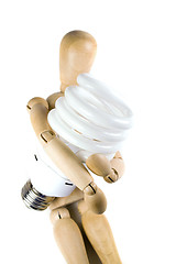 Image showing Compact Fluorescent Bulb