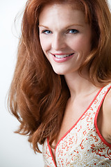 Image showing Pretty red hair woman