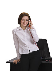 Image showing Businesswoman calling