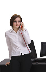 Image showing Businesswoman calling