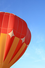 Image showing Orange hot air balloon