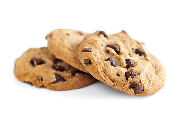 Image showing Chocolate chip cookies