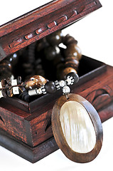 Image showing Wooden jewelry box