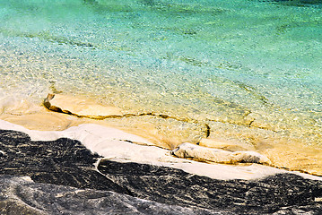 Image showing Rocks at shore of Georgian Bay