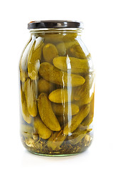 Image showing Jars of pickles