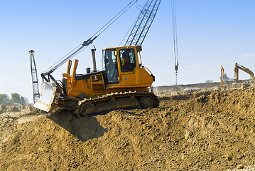 Image showing Construction site machines