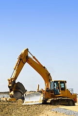 Image showing Construction site machines