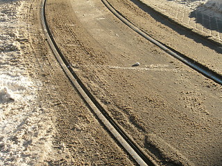 Image showing Tram tracks