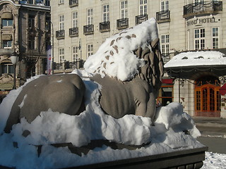 Image showing Løvebakken and Grand hotel in Oslo