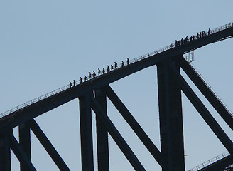 Image showing Bridge Climbers