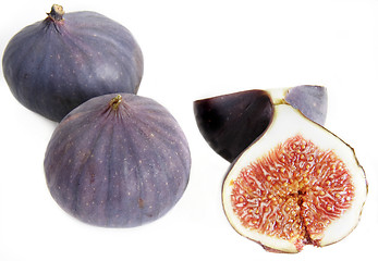 Image showing three figs isolated